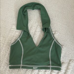 SET active Green Sports Bra